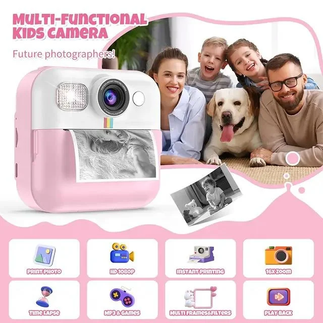 دوربین عکاسی چاپ سریع مدل Kids Printing Camera 102963363